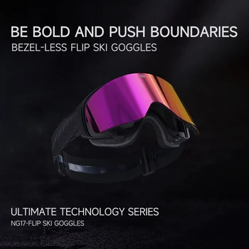 男性と女性のためのプロのスキーゴーグル、磁気防曇レンズ、スノーグラス、スノーボード機器