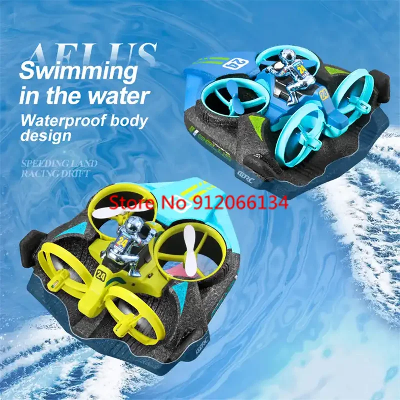 2.4G RC Plane Car Boat 3 In 1 Four-axis RC Aircraft Ship Speed Boat High-Speed Remote Control Drone Car Toys for Kid Gifts Game