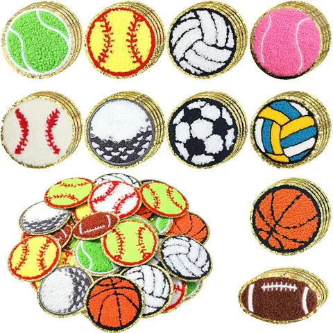 Tennis Volleyball Baseball Soccer Rugby Iron-on Sew Towel Embroidery Badge Patch DIY T-shirt Hat Backpack Clothing Sticker