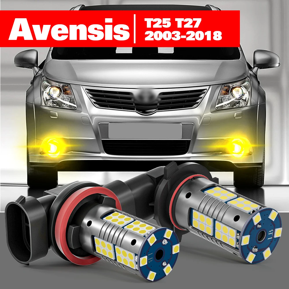 

For Toyota Avensis T25 T27 2003-2018 2pcs LED Fog Light Accessories 2006 2007 2008 2009 2010 2011 2012 2013 2014 2015 2016 2017