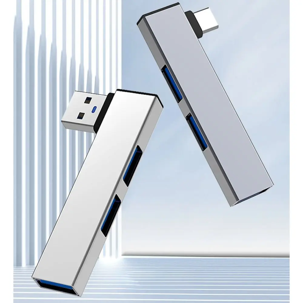 3 IN 1 USB-C HUB High Speed Ellenbogen Typ-C Splitter Aluminium Legierung Laptop PC USB 3,0 Docking Station Computer Zubehör