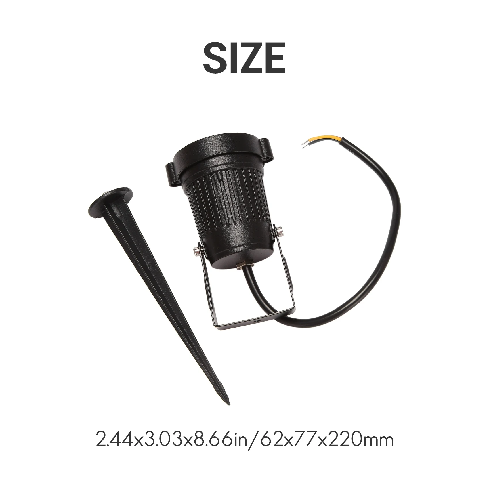 

X64A_4Pcs LED Garden Lights 3W 220V Outdoor Spotlight with Spike IP65 Waterproof Garden Landscape Decorative Lamp Green