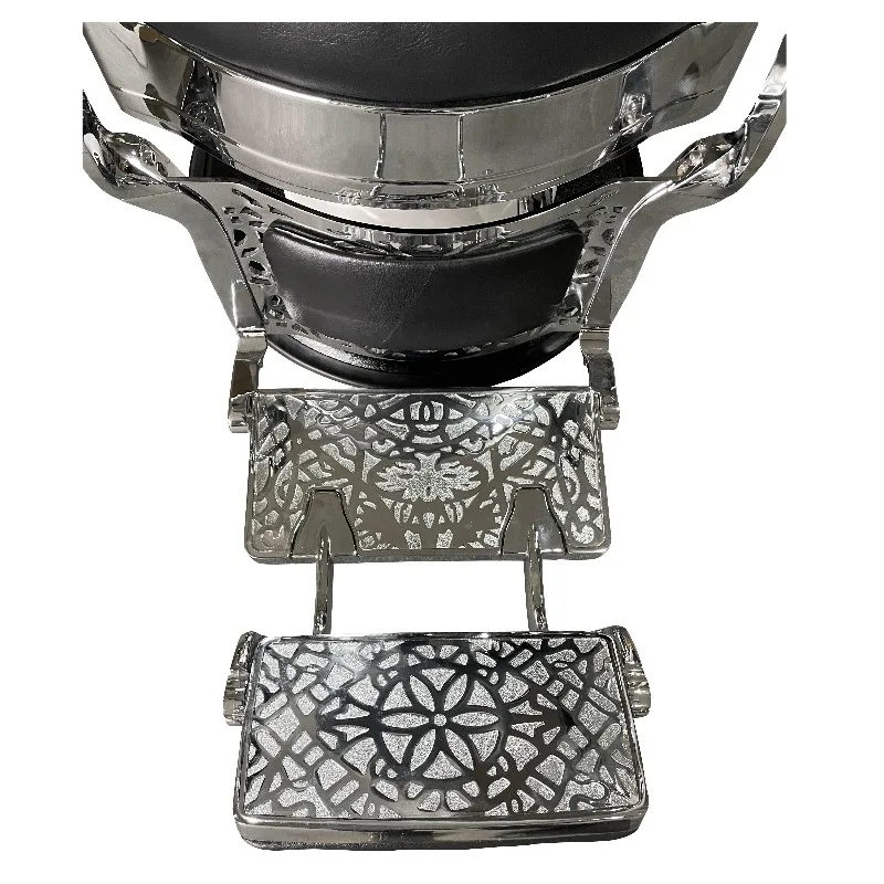 China Wholesale Antique Style Metal & Aluminium Muebles De Salones Sillas De Peluqueria Popular Model for Hair Cutting Workshops