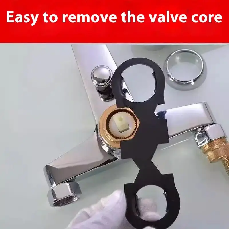 مفتاح تركيب صنبور الدش، أداة صامولة خرطوم الحمام لإصلاح الصمام، مجموعة أدوات السباكة المنزلية اليدوية