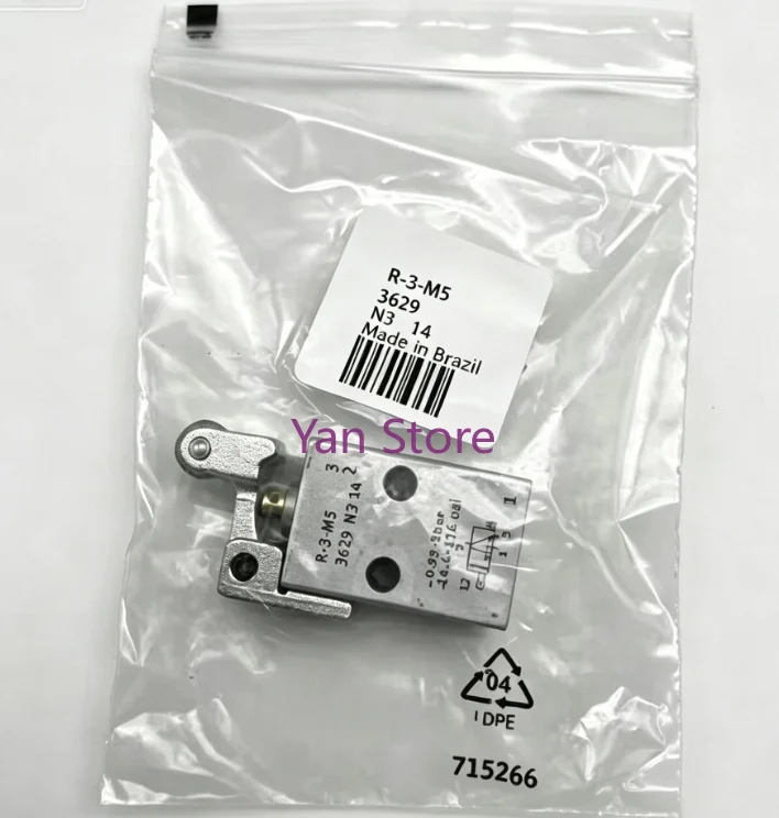 Roller lever valve V-3-M5 3626 L-3-M5 3628 R-3-M5 3629 direct acting round head valve