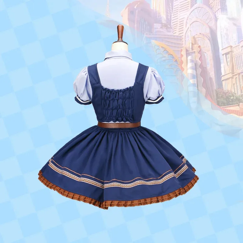 25COSHigh Quality New Zootopia Judy Bunny Costume Cosplay Halloween Party Clothes Disguise Cartoon Zoo Roleplay Fantasia Outfits