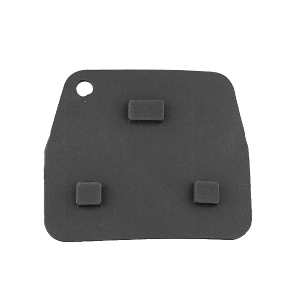 1-10Pcs Rubber 3 Buttons Pad Remote Car Key Cover Anti-collision Button Key Shell Case Wear-resistant Replacement for TOYOTA