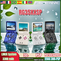 ANBERNIC RG35XXSP Flip Handheld Game Consoles 3.5-inch IPS 640*480 Screen Linux WIFI Retro Video Game 3300mAh 256G PSP 300+Games