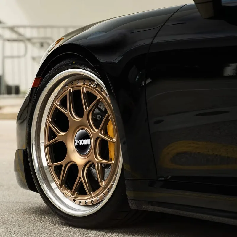 Personal Fitment Luxury Forged Aluminum Alloy Wheels For BMW F10 E90 For Porsche 911 Macan Bright Red Deep Dish