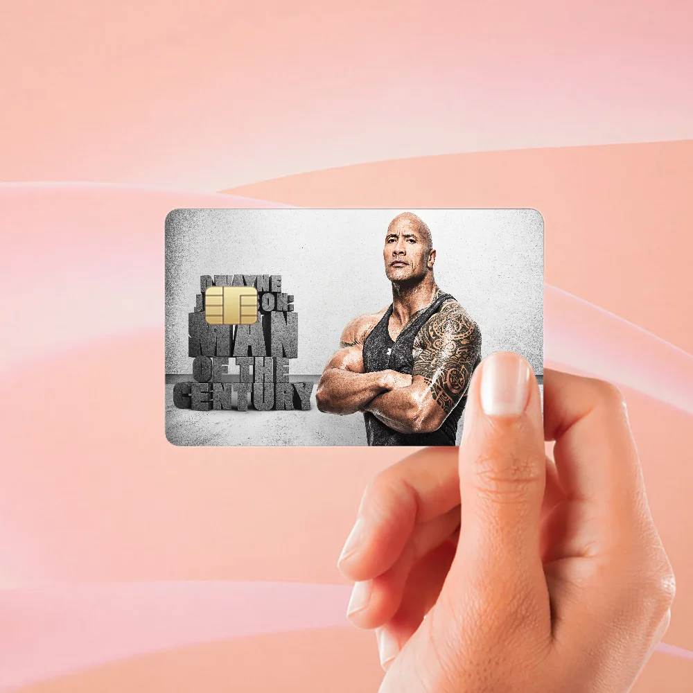 Dwayne Johnson Funny Matte Film Cover Skin Sticker For Credit Card Bank Debit Bus Card