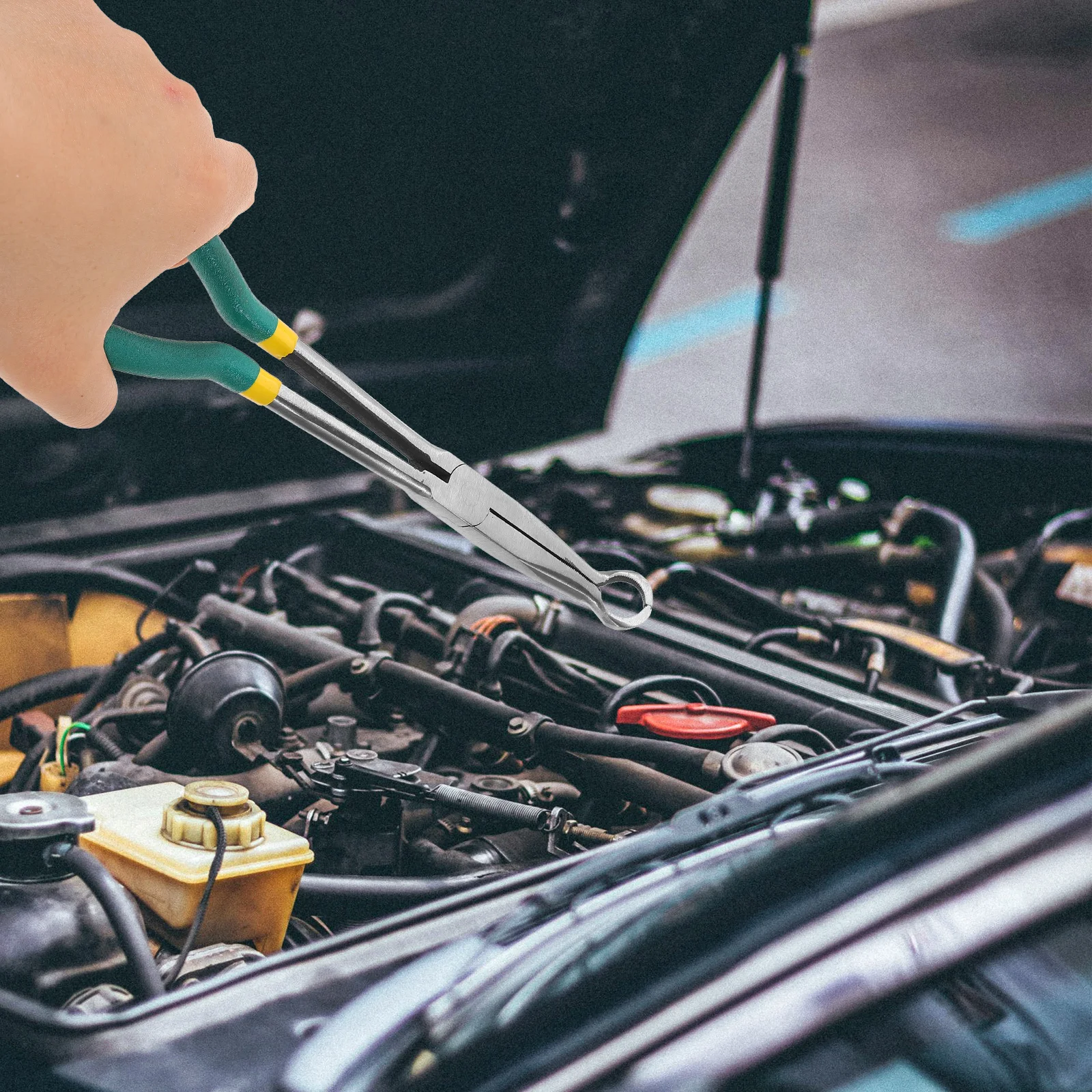 

Electrical Disconnect Pliers Car Fuel Feed Pipe Long Spark Plug Removal Tool Automotive Fuel Line Clamp Clip Removal Pliers