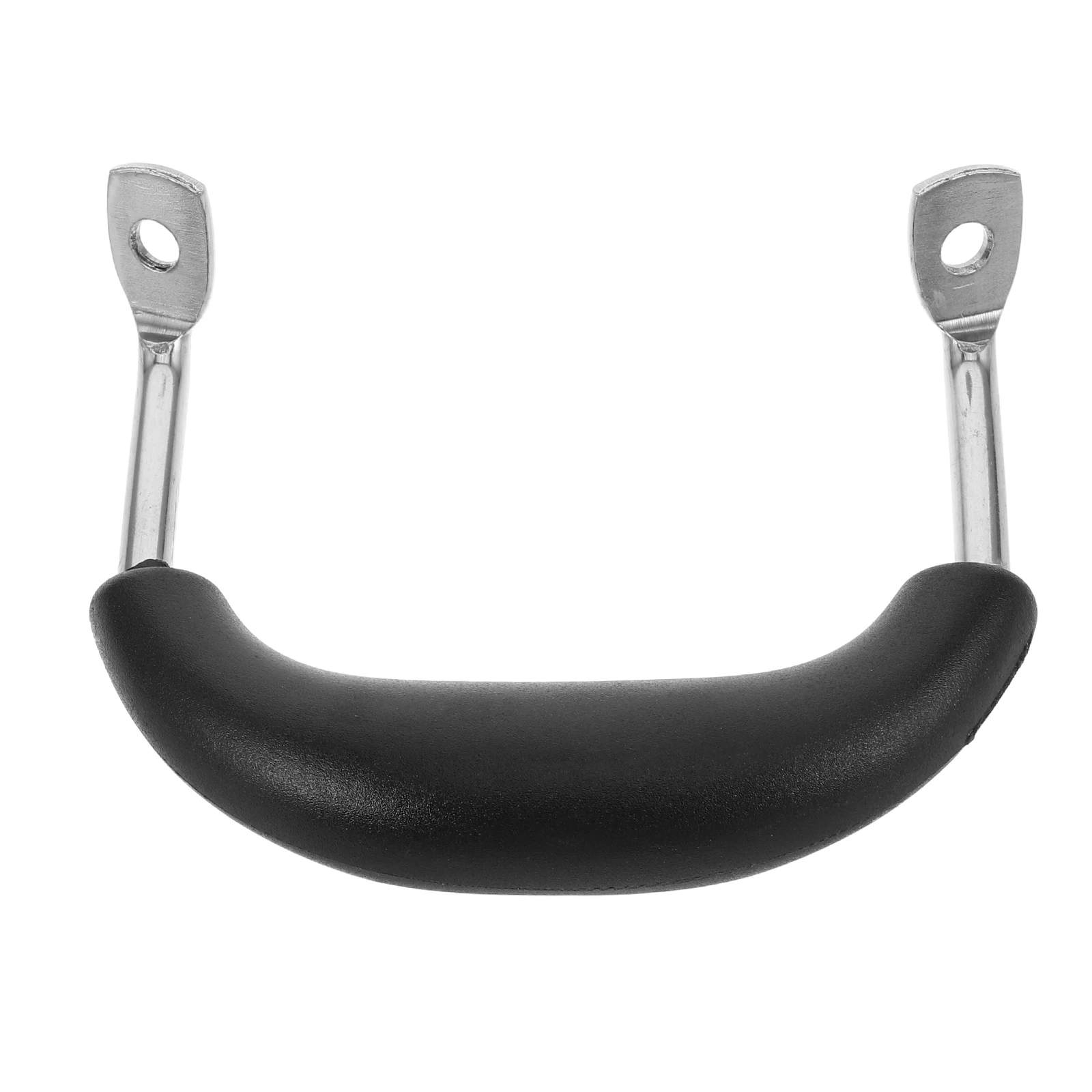

1 set AntiScald Pot Handle Black Stainless Steel 72mm Center Hole Distance Replacement Handles for Cooker Pan Side Grip