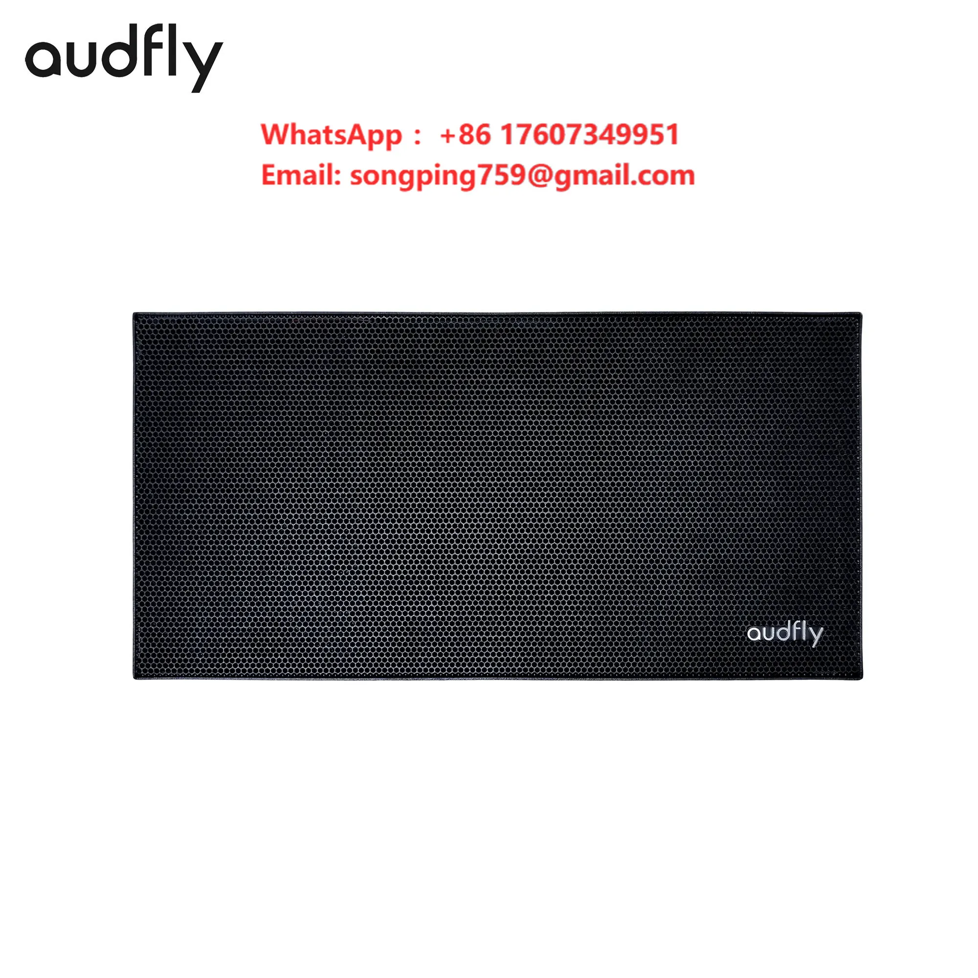 Audfly Immersive Auditory Experience Vesa Mounted Slim Customizable Sound Zones Ultrasonic Directional Loudspeaker for Museums