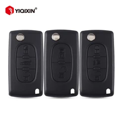 Flip Remote Car Key Shell per Peugeot 107 207 307 308 407 607 807 per Citroen C2 C3 C4 C5 C6 C8 HU83/VA2 Blade CE0523 CE0536