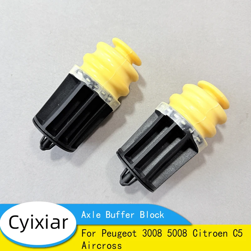 Amortiguador trasero para coche, limitador de eje trasero, bloque amortiguador, 2 piezas, para Peugeot 3008, 5008, Citroen C5, Aircross 9813587180