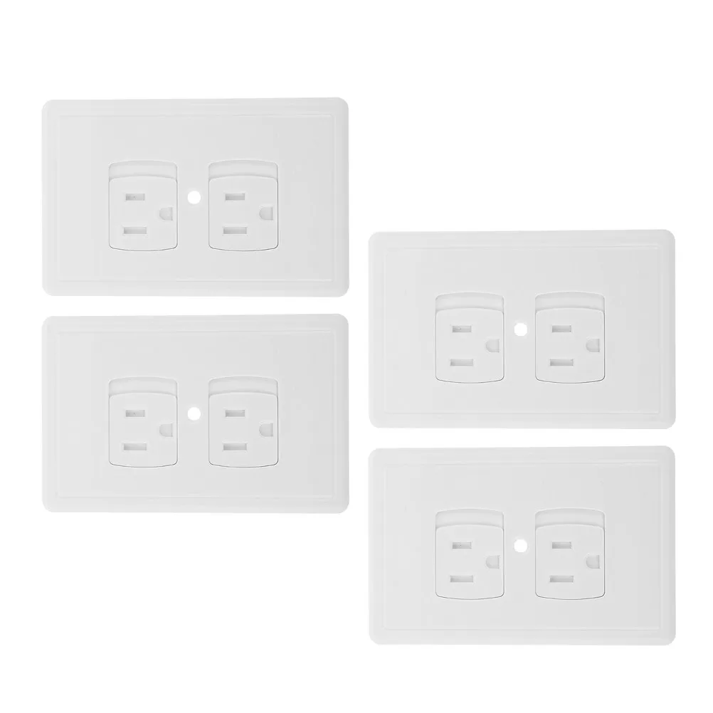 

Набор из 4 защитных заглушек для розеток, самозакрывающиеся, с защитой от случайного прикосновения, для безопасного использования детьми, для электроприборов