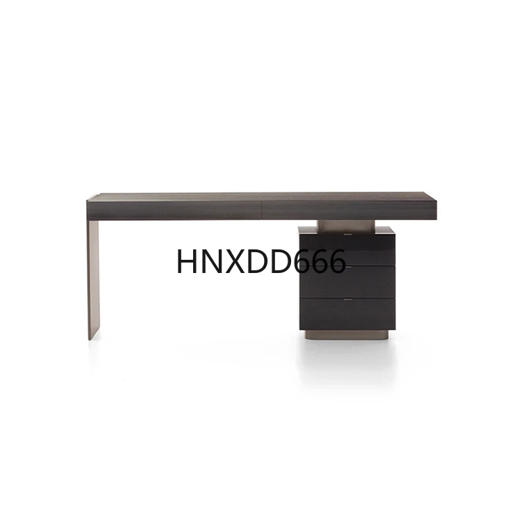 

Italian Minimalist Stainless Steel Writing Study Desk Tables Modern Executive Wooden Office Desks With Drawer