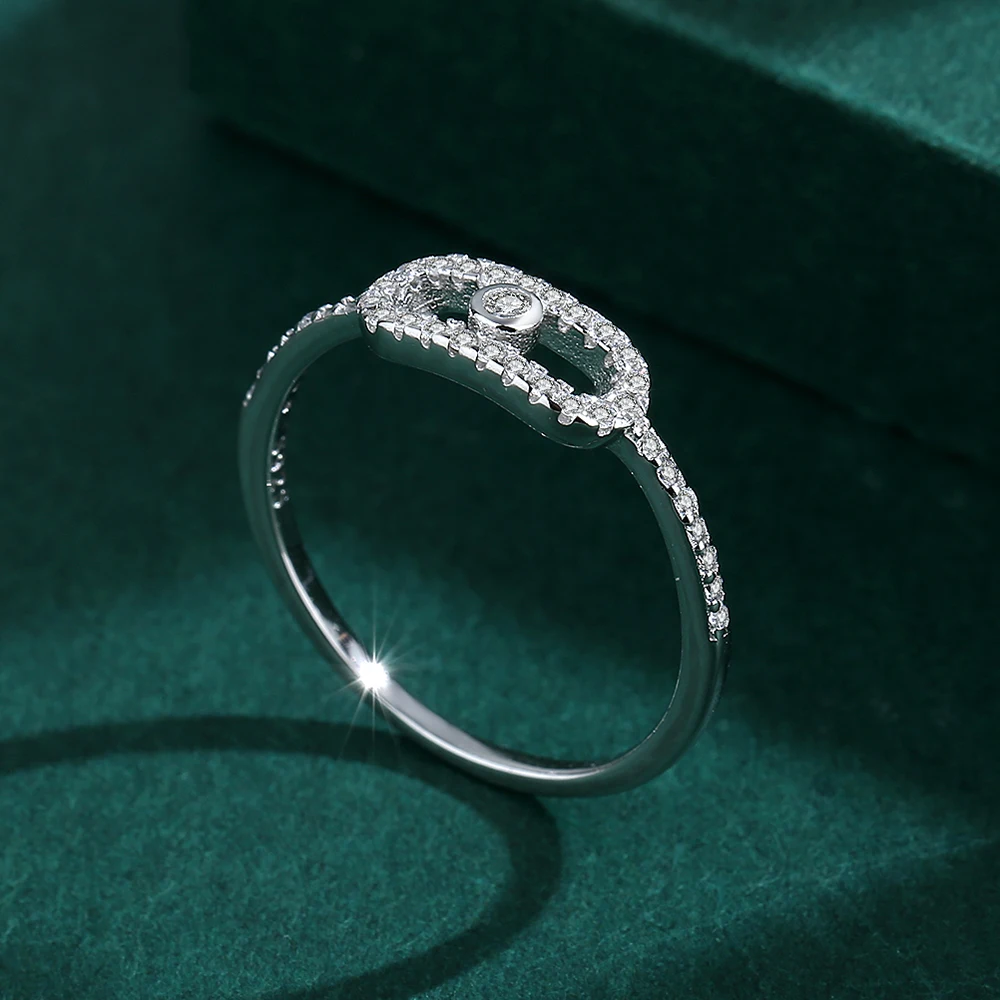 Bague de luxe en argent regardé S925 pour femme, véritable diamant, bijoux de fiançailles, cadeau pour petite amie, overde l'Antarctique, nouvelle mode, 2022