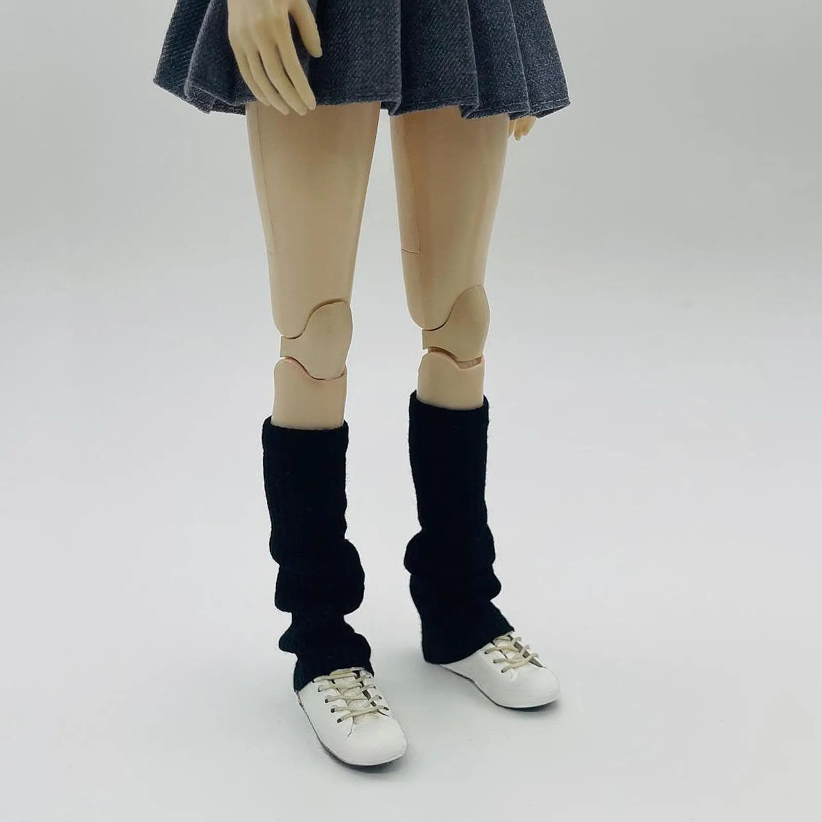 Handmade Toy Keep Warm Accessories Long Socks Knit Boot Covers Leg Sleeves for 1 6 Doll Clothes and Figures