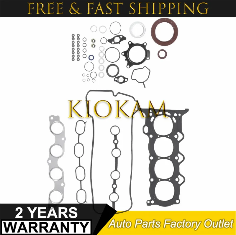 

Комплект прокладок для полного капитального ремонта двигателя 1NZ-FE 2NZ-FE для Toyota Echo Yaris Altis 1.3L 1.5L 1995-2005 04111-21040