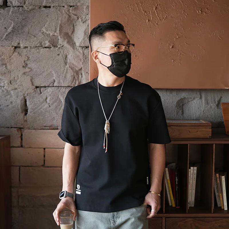 

Printed Letter T-shirt Summer Cotton Short-sleeved Cotton Printed Men's Summer Cotton Short-sleeved Cool Trendy Round Neck Shirt