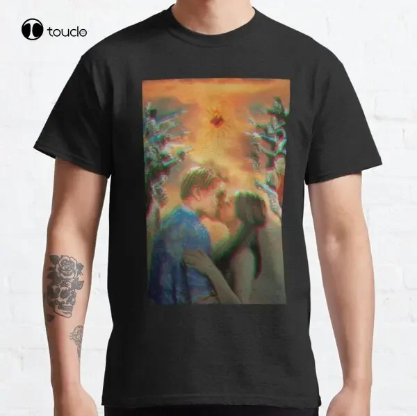 Camiseta clásica Romeo y Julieta Leonardo Dicaprio Glitchs, camiseta personalizada para adultos y adolescentes, Xs-5Xl con impresión Digital Unisex