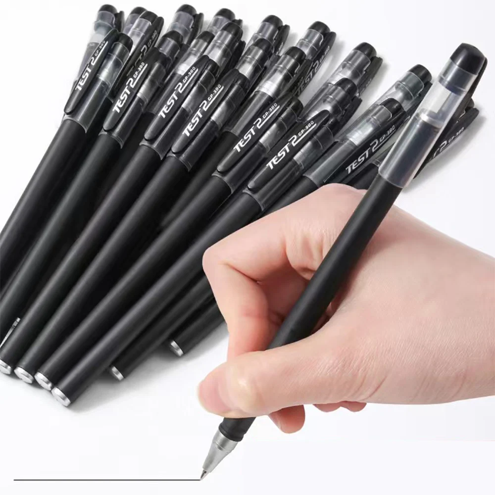 Large capacity neutral pen, frosted carbon business office signature pen, student exam pen