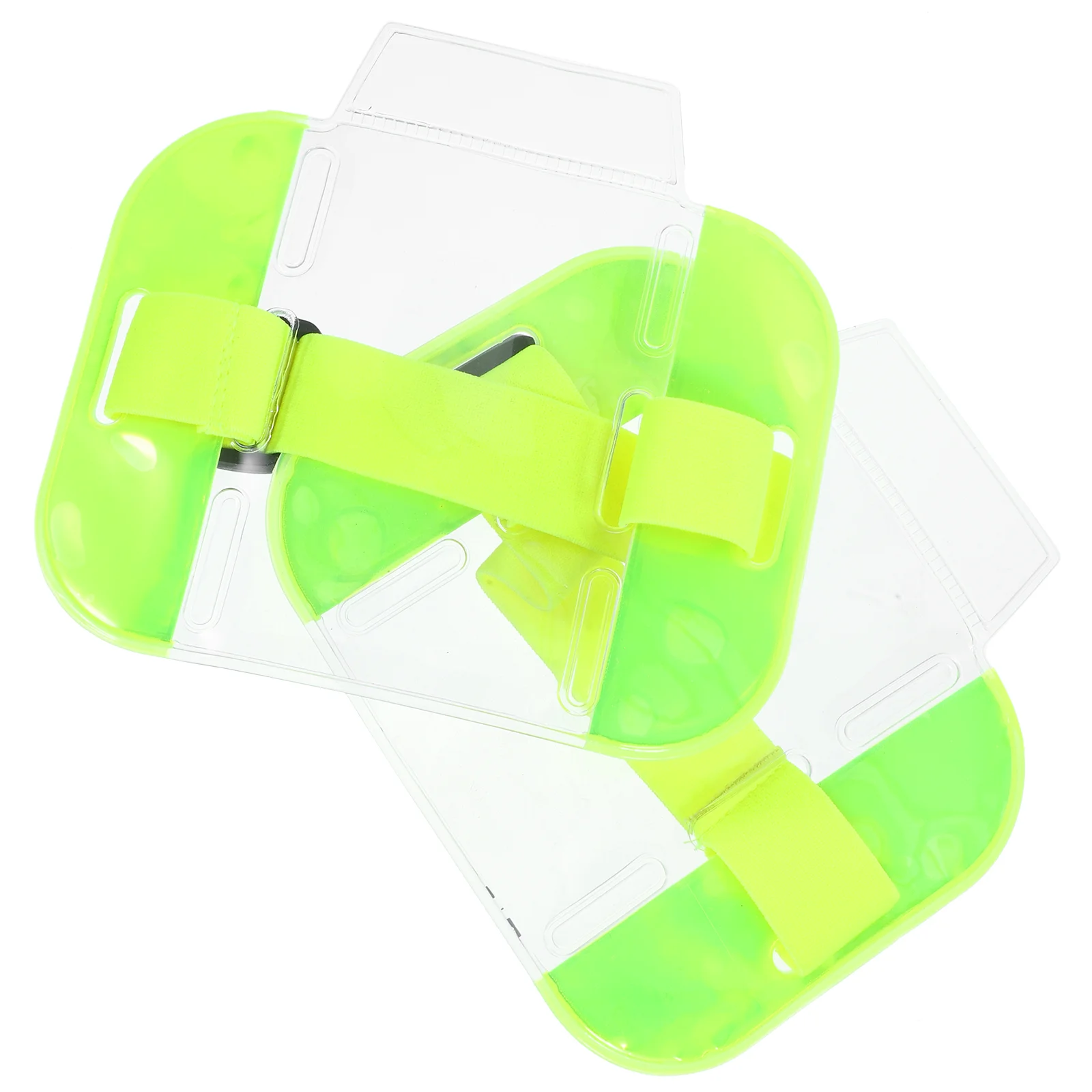 

2 Pcs ID Card Armband Holder Badge Worker Holders Tool Bright Color Pvc Protective Cover Adjustable