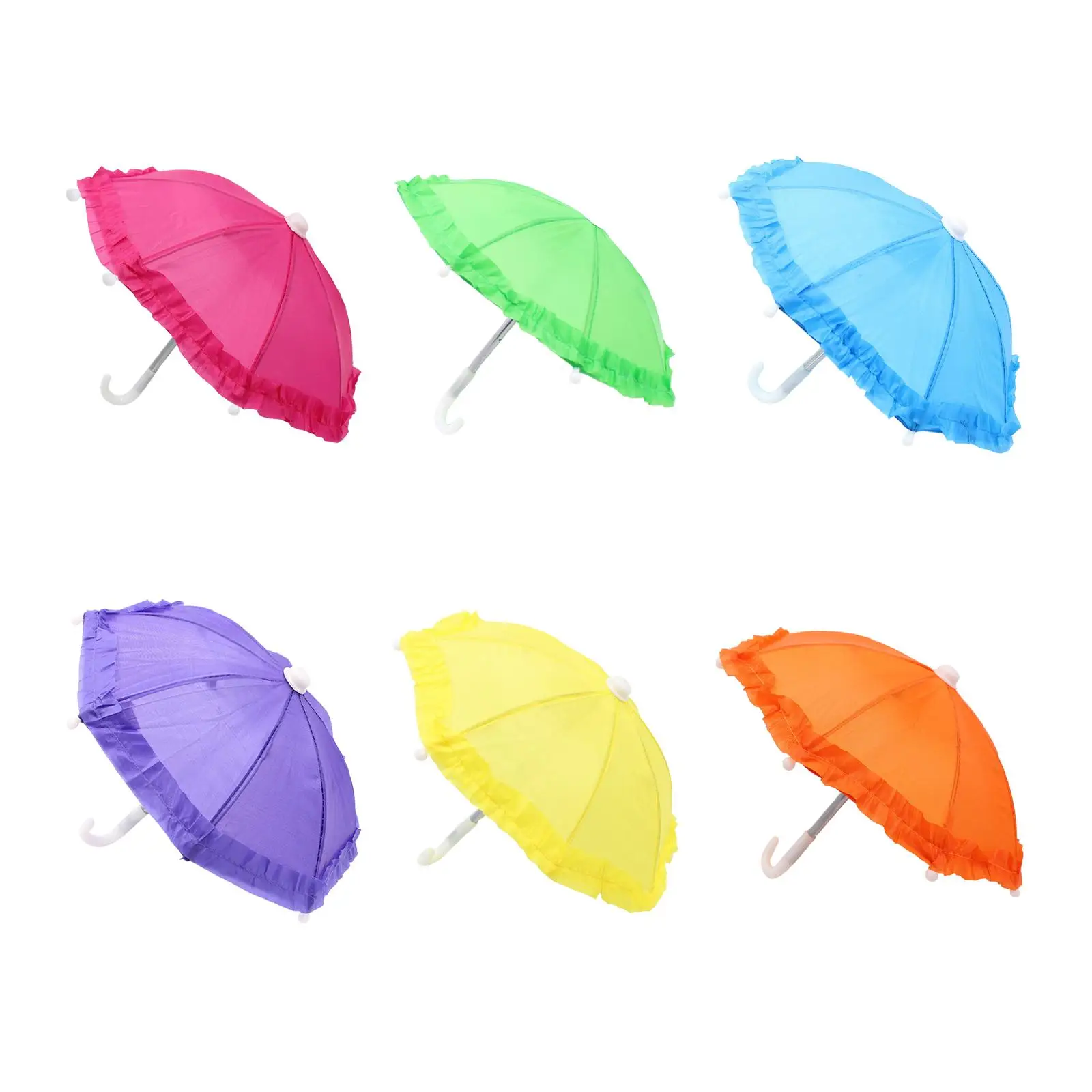 Dollhouse Miniature Umbrellas Mini Rainy Umbrella Hanging Decorative Doll Accessories Photography Props for Kids