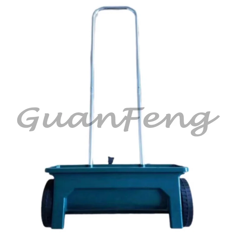 12L Large-capacity Hand-push Seeder and Fertilizer Applicator with Enlarged Moving Wheels for Sowing and Fertilizing