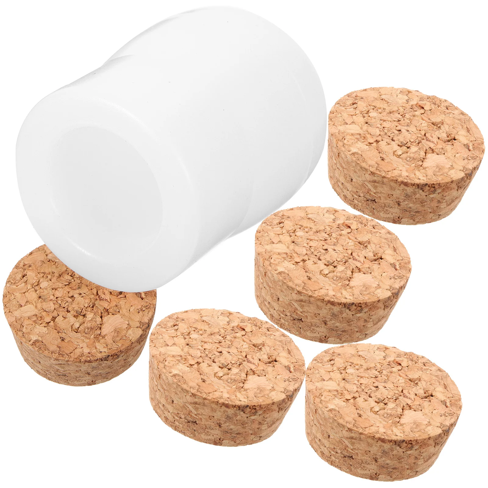 

1 set 1 Set Silicone Storage Bottle Epoxy Resin With Corks Odorless Flexible Easy Demould Craft Making Mold For Diy Lover Crafts