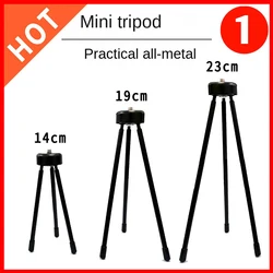 ZUIDID 1/4 Aluminum Alloy Desktop Mini Tripod Telescopic Camera Telescope Bracket, Lightweight Mini Tripod for Phone Holder