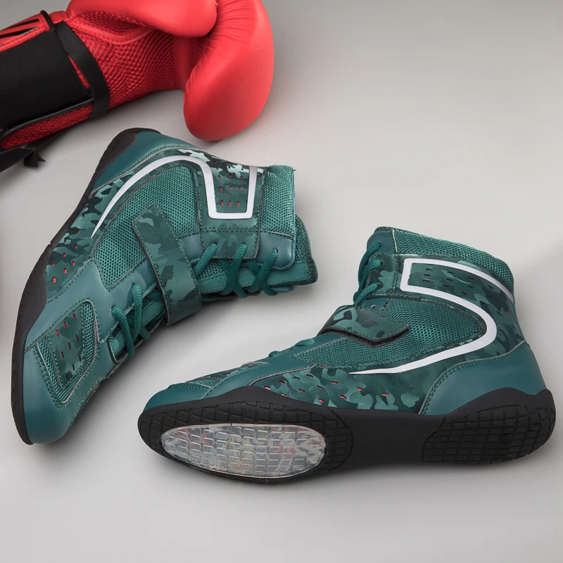 Men New Boxing Shoes Breathable Fitness Outdoor Training Comfortable Combat Athletic Male Lightweight Struggle Wrestling Shoes
