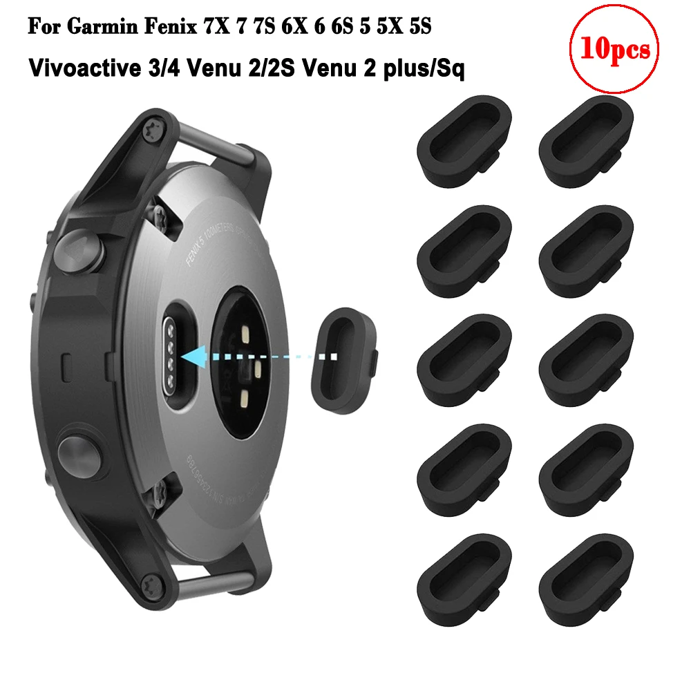 10pcs Watch Dust Cover Cap For Garmin Fenix 7 7S 7X 6 6S 6X 5 5S 5X Plus Pro Forerunner 245 935 Venu Vivoactive 3 Dustproof Plug