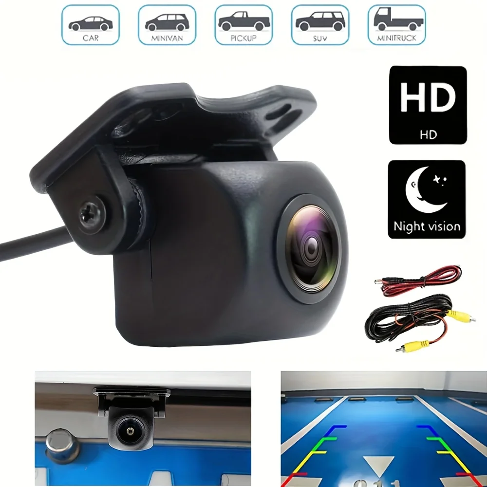 Reverse Car Backup Parking Camera HD Cars Pickup Van Minivan Etc Universal Cars, Without Battery