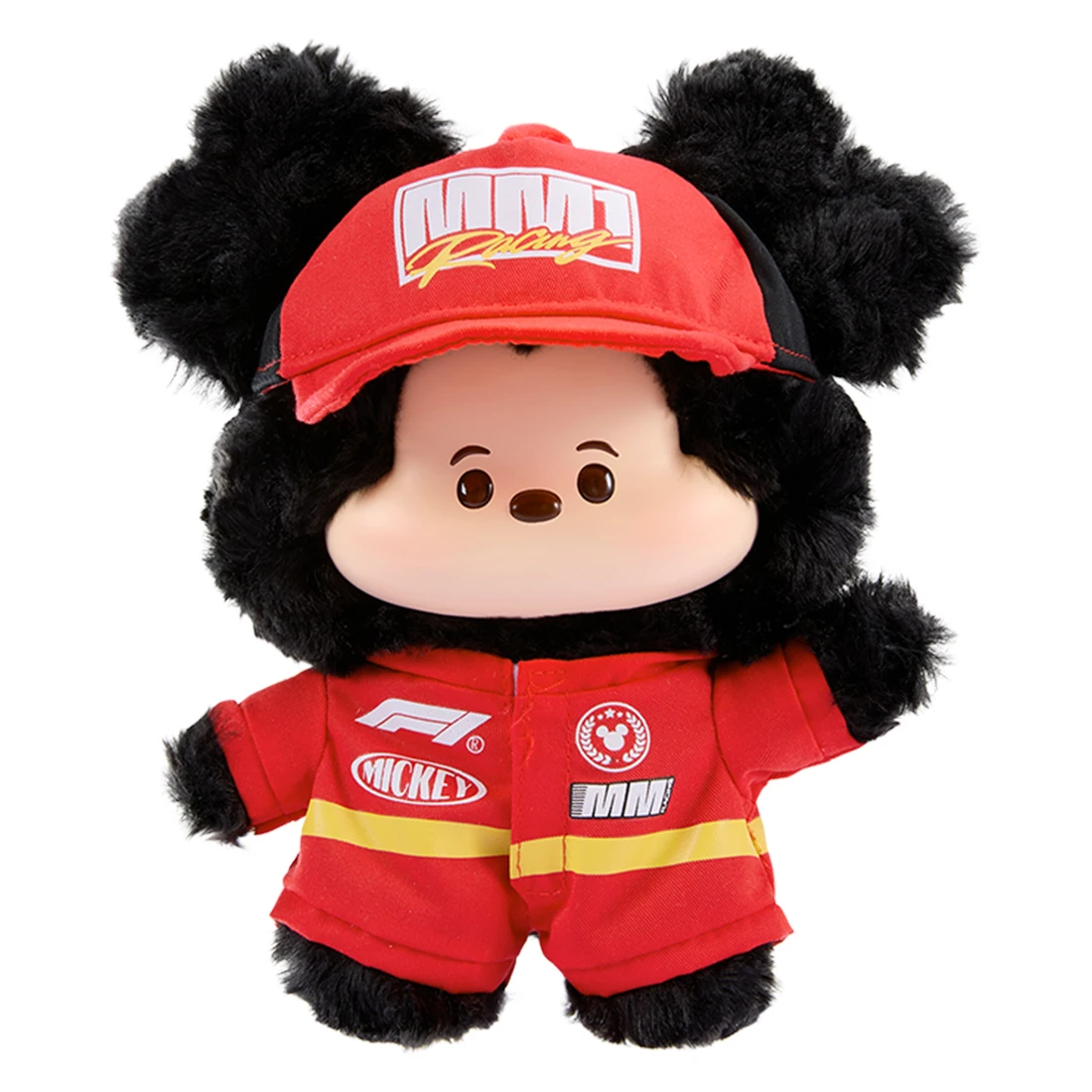 miniso-ディズニー-ミッキーマウス-f1-レーシング-キーチェーン-ペンダント-ビニール製ぬいぐるみ-バッグチャーム-コレクタブルトイ-スピードライフシリーズ-ギフトパーツ