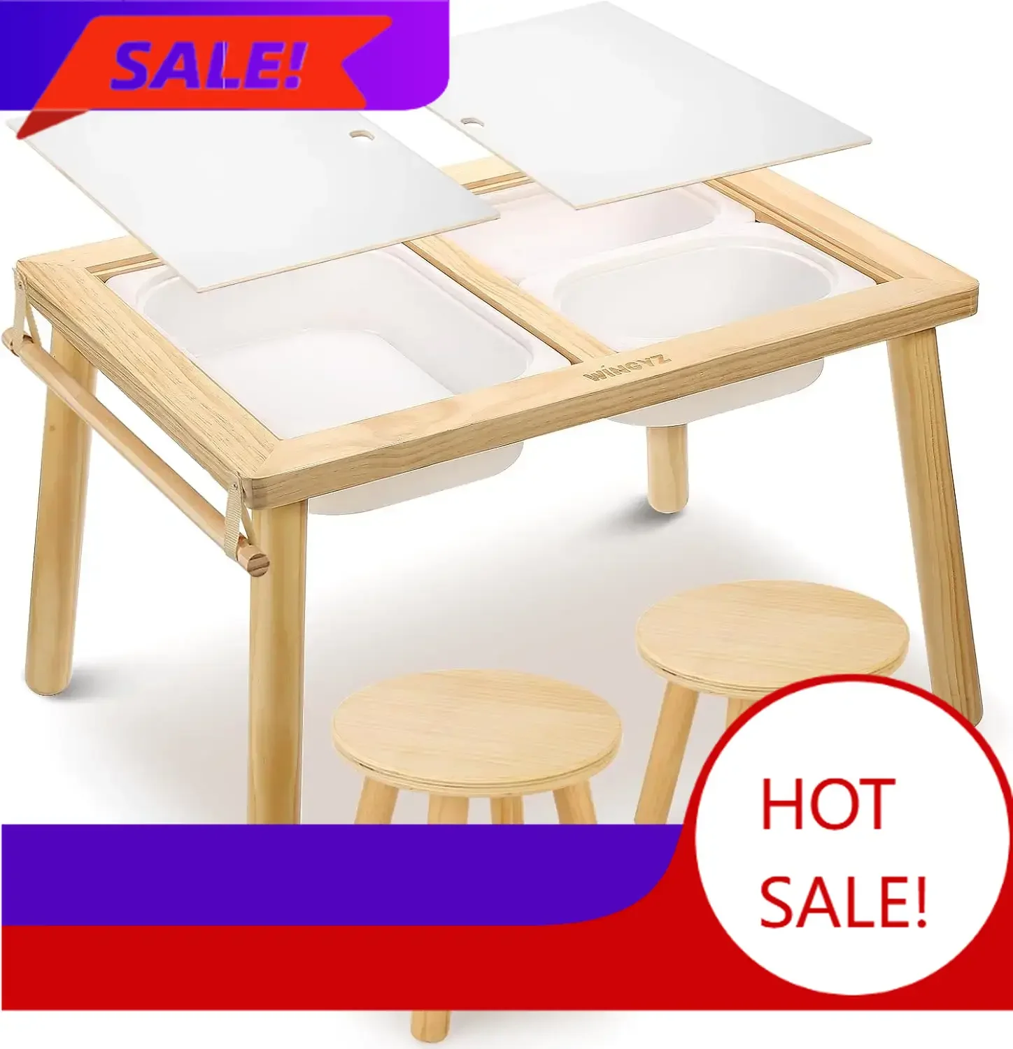 

Сенсорный стол и стул 3-в-1 для детей: для игр, учебы, творчества, еды, хранения игрушек, сенсорные столы для малышей с