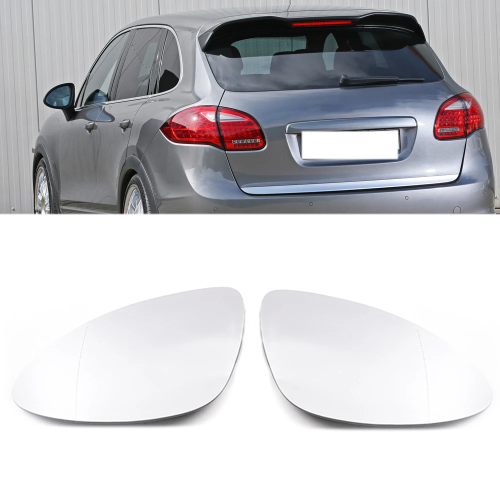 Side Rearview Mirror Glass Heated White Lens Wide Angle Heated Mirror Lens For Porsche Cayenne 2010-2014 95873152130 95873152230