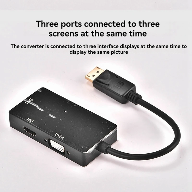 Dp To Vga Dvi 3-In-… - image