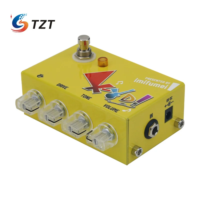 TZT XYD Audio Overdrive Efector UI DRIVER Reemplazo de efector de guitarra de distorsión de sobrecarga única para K-ON