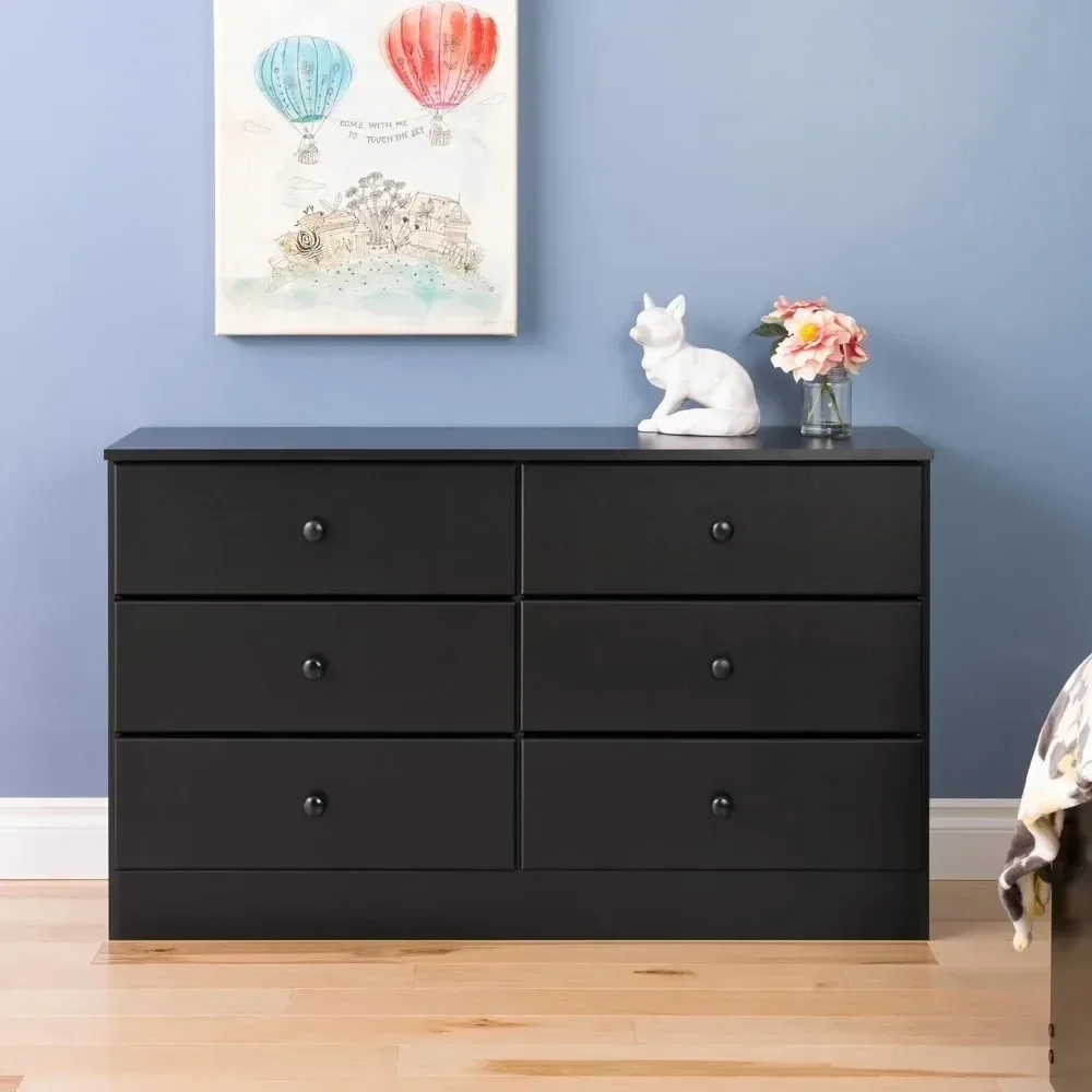 Dresser, with 6 Drawers, Double Dresser in Bedroom, 16