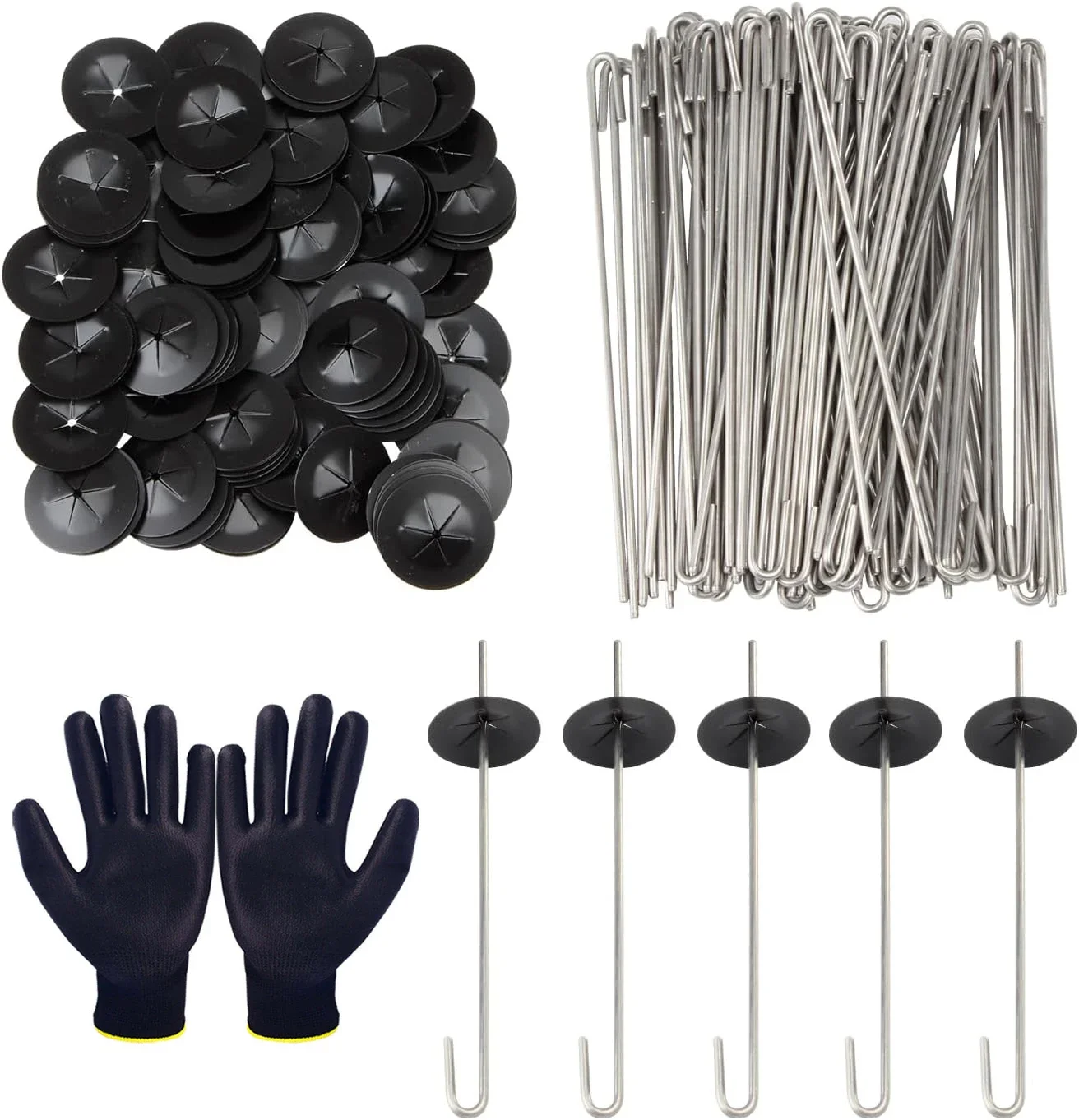 

Solar Panel Bird Wire Pigeon Fence，A pair gloves+100pcs Solar Panel Mesh Clips Stainless Steel，Solar Panel Bird Guard Clips