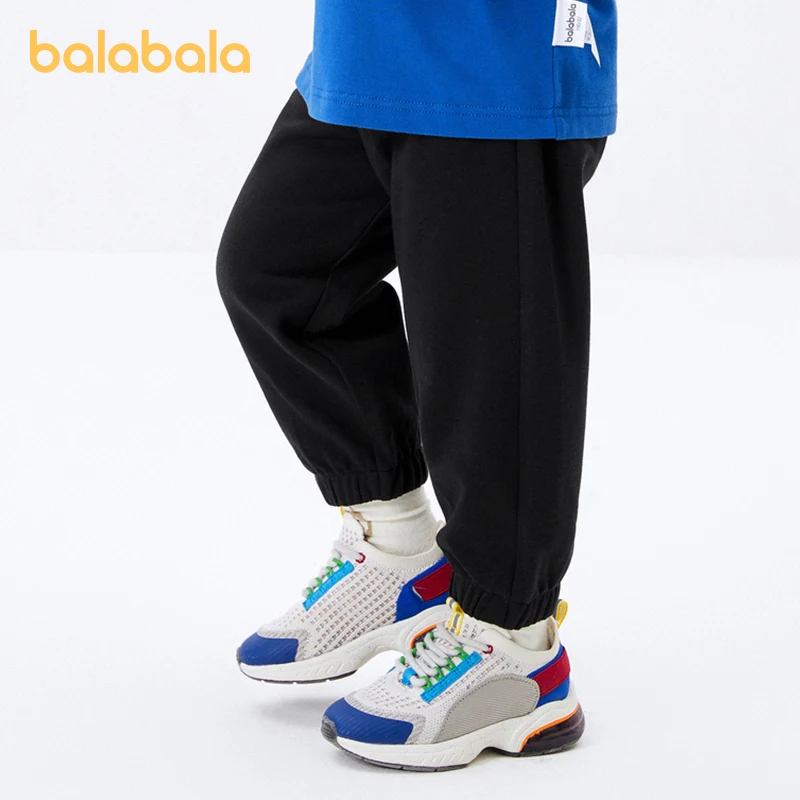 

Balabala Toddler 2023 Unisex Boy Girl Trousers Spring New Fashion Parent-Child Sweatpants Pants