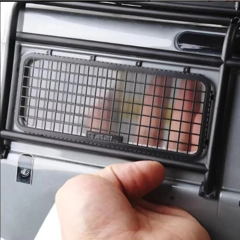 

1/10 Traxxas TRX4 Metal 3D Window Net, Thick Stainless Steel Side Rear Tailgate Window Mesh Upgrade Parts/Metal Side Rear Window