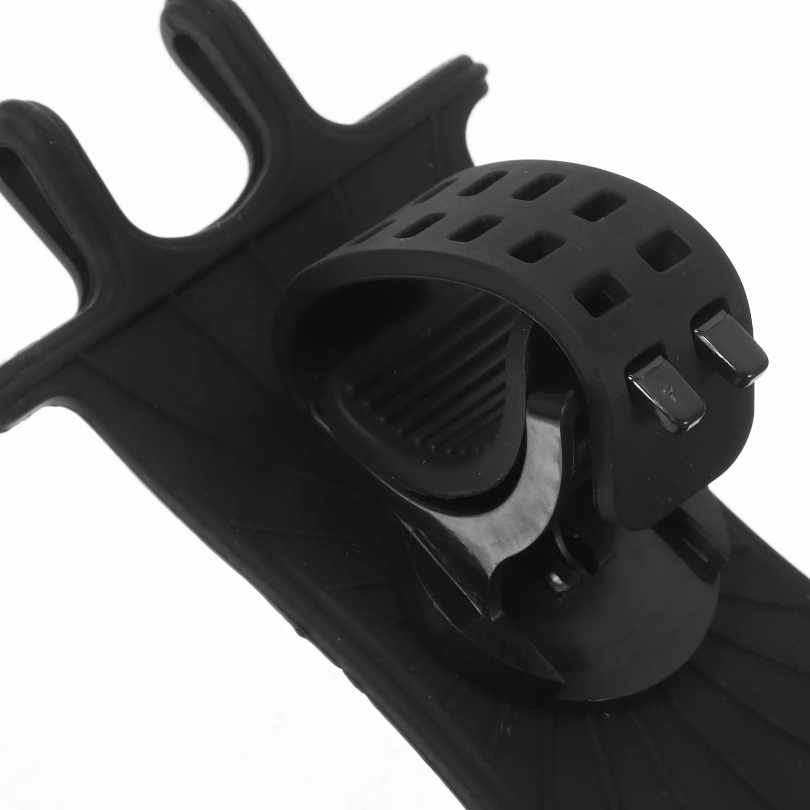 

1pc Rotating Phone Holder Bike Mount Bracket 360 Degree Adjustable Stand Black Silicone-Compatible with Most Models Up to 4cm
