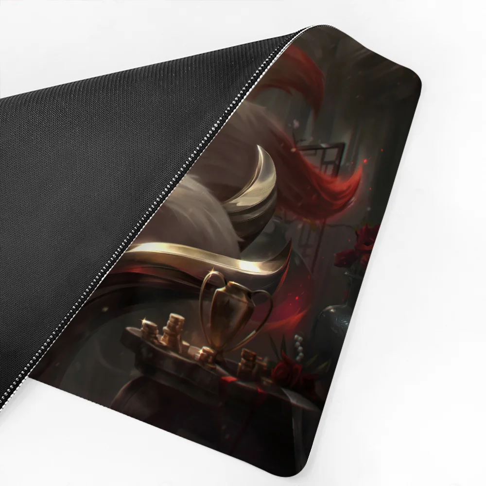 Ahri League of Legends Game Girl Mousepad Mouse Mat Desk Mat With Pad Gaming Accessories Prime Gaming XXL Keyboard Pad