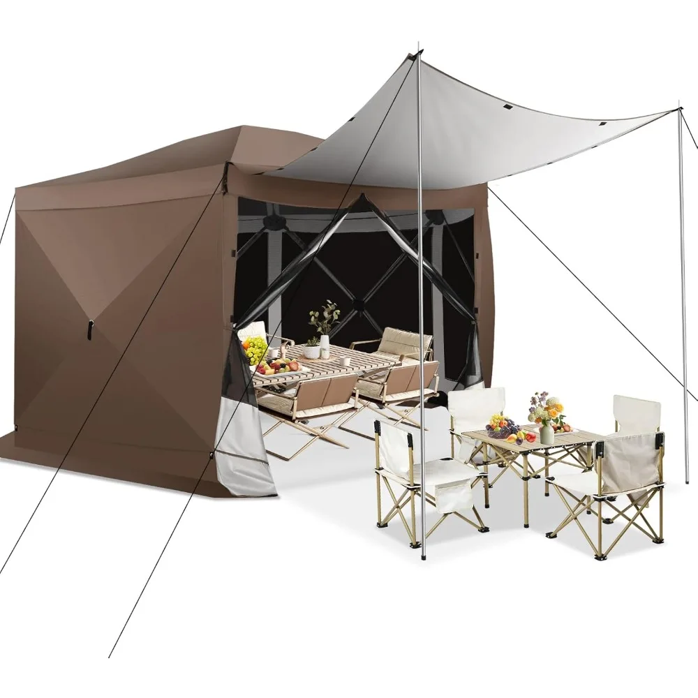 

Pop Up Gazebo Screen Tent Screen House for Camping, 12x12 Screen Room with Mosquito Netting