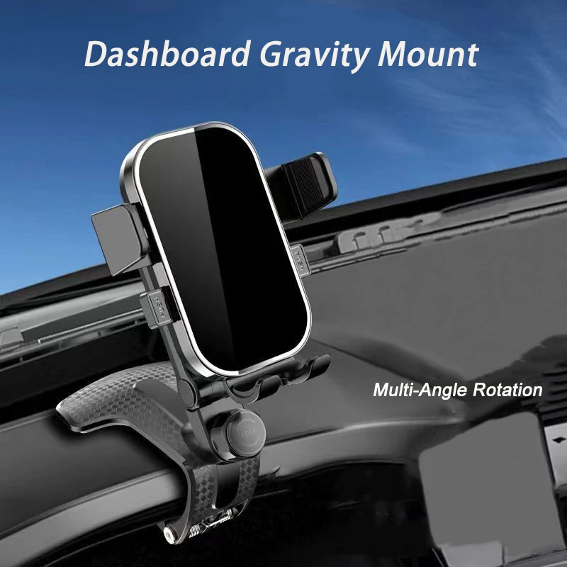 Car Phone Holder Stand Dashboard Car Clip Bracket Universal GPS Cell Mobile Phone Support Phone Mount For iPhone Samsung Xiaomi