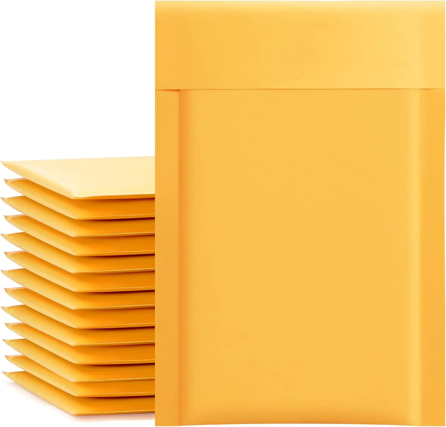 

Kraft Bubble Mailers 4x8 Inch 50 Pack Yellow Padded Envelopes Self Sealing Tear Resistant Small Business Mailing Bags