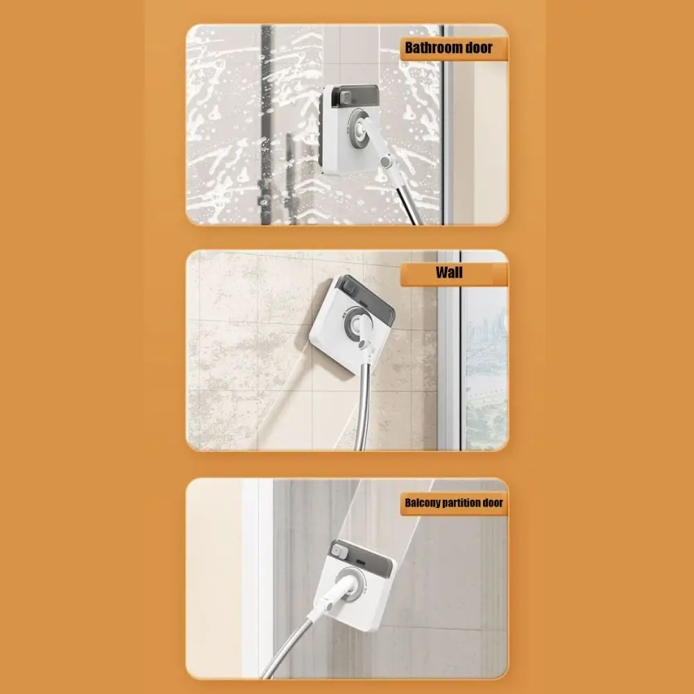 

Stainless Steel and PP Windows Cleaning Tool Stretchable Gray High-rise Window Cleaner Flexible Cleaning Arc Rod